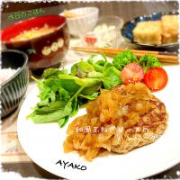 和風玉ねぎソースのハンバーグ