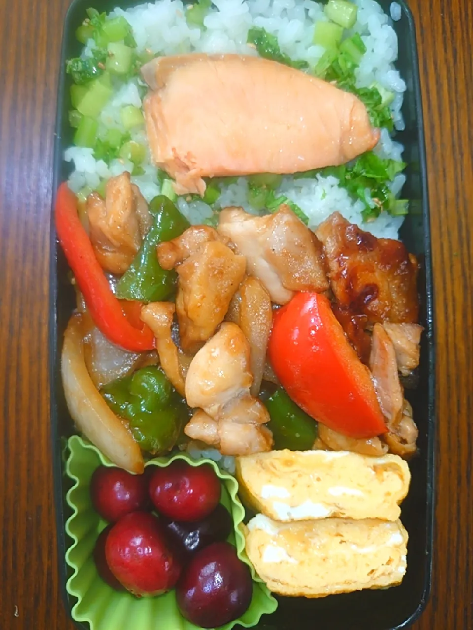 鶏ピーマン炒め弁当|to coさん