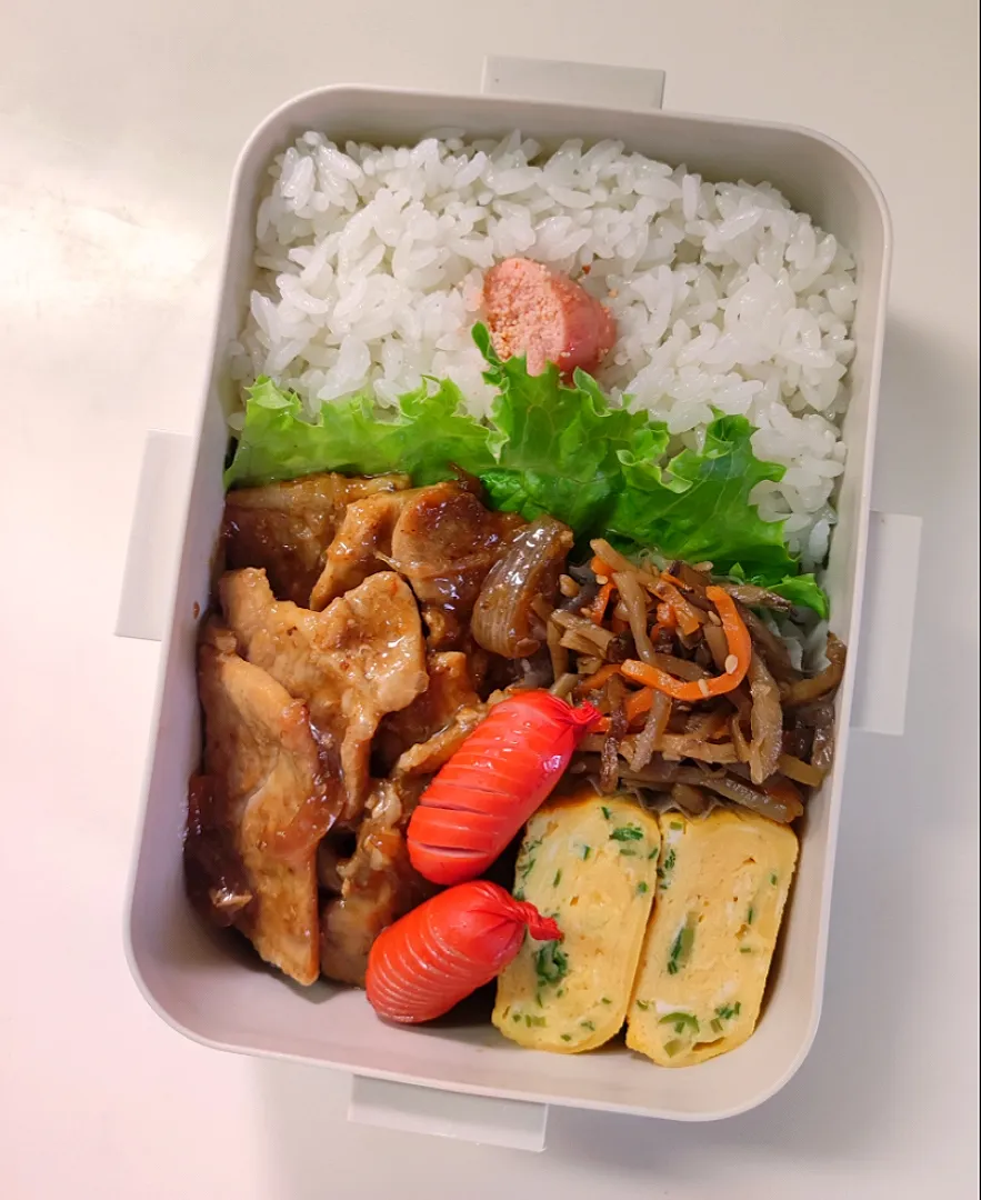 Snapdishの料理写真:男子高生弁当|ぽぽちゃんさん