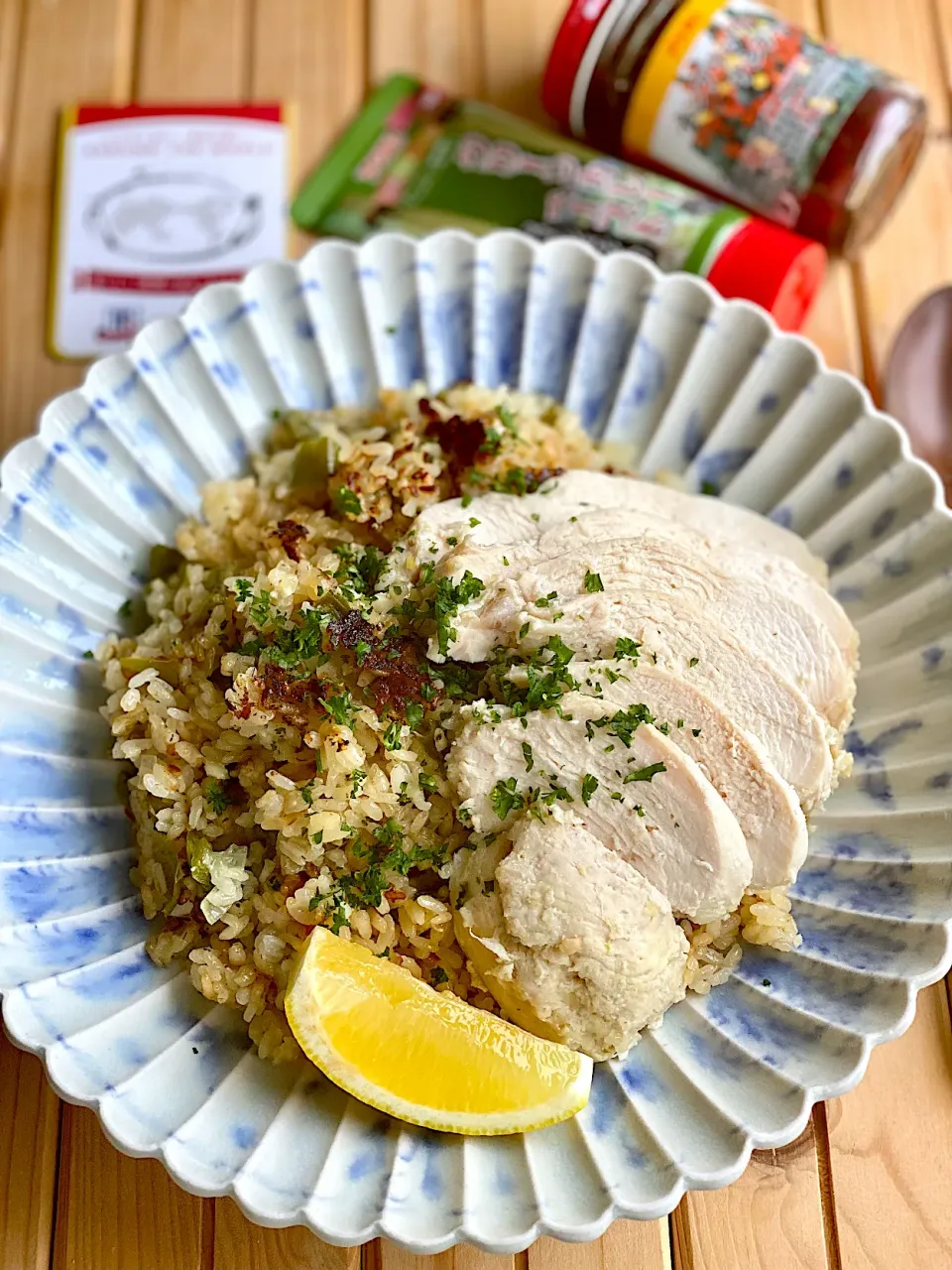 🫑🥄🍗グリーンカレー風味の炊き込みごはん|ゆきぽん@ゆきの家飲み料理さん