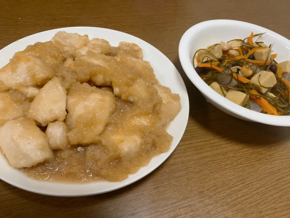 鶏むね肉のみぞれ煮|ポテ子さん