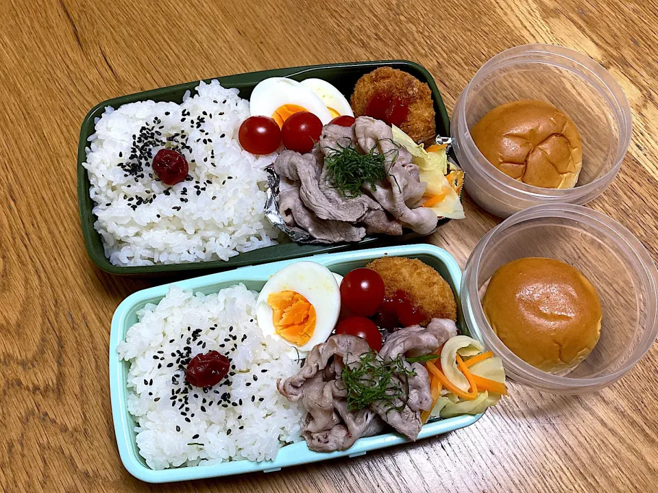 Snapdishの料理写真:豚しゃぶサラダ弁当|ゆさん