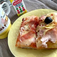 今朝のモーニング『ピザトースト🍕』😋