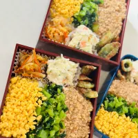 Snapdishの料理写真:☺︎今日の男子弁当|M Mikaさん