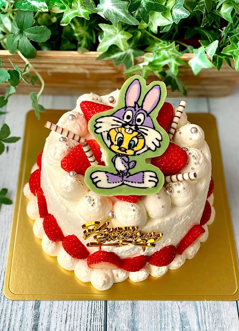 トゥイーティーのbirthday cake|富士子🍒🐰🍓さん