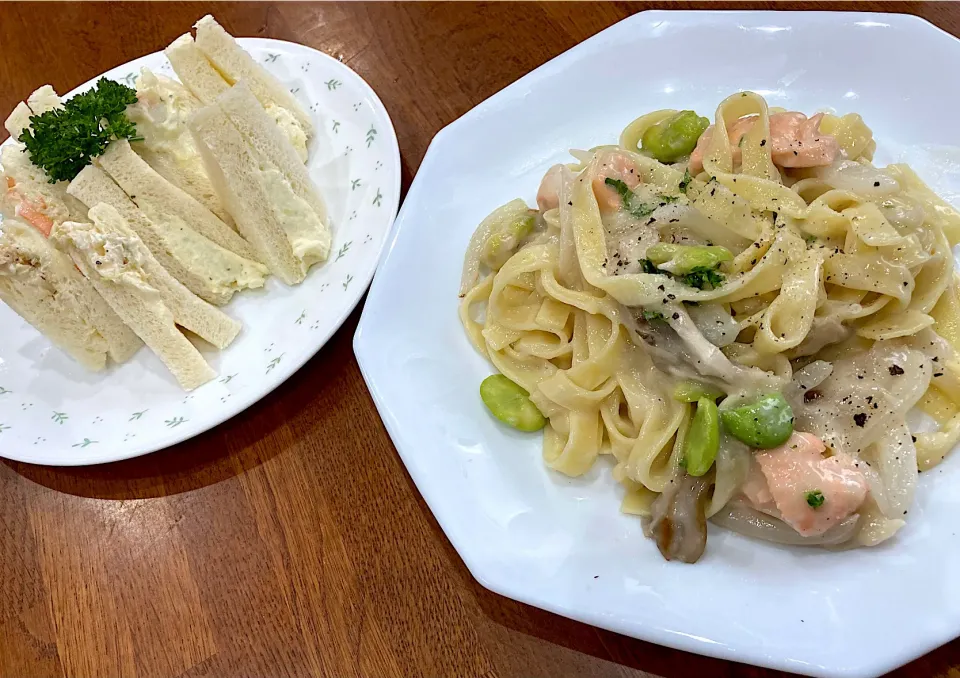 休日Lunchは　採れたて野菜でパスタ🍝|sakuramochiさん