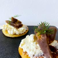 バタークリームと自家製羊羹のおつまみ