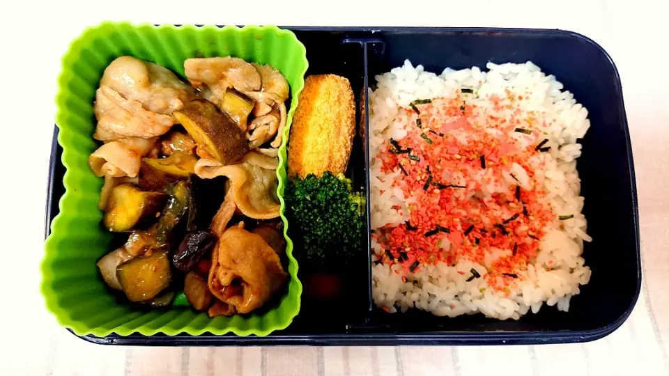 なすと豚肉の味噌炒め❤️旦那さんお弁当❤️|かおるcitronさん