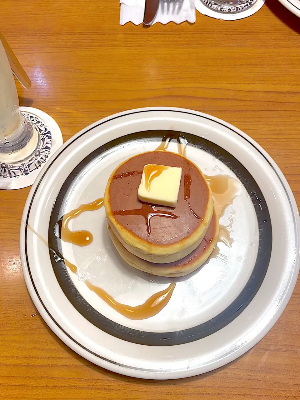 板橋区の喫茶店ピノキオさんちのホットケーキ。並んだ甲斐がありました❤️|ぽんぽこまめだ。さん