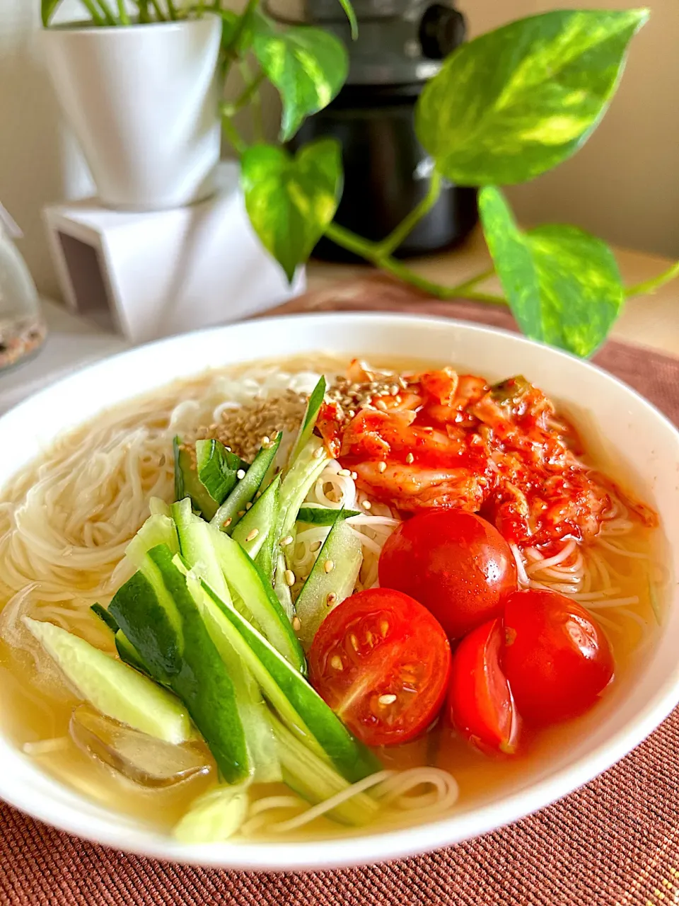 Snapdishの料理写真:冷麺風素麺|だまさん