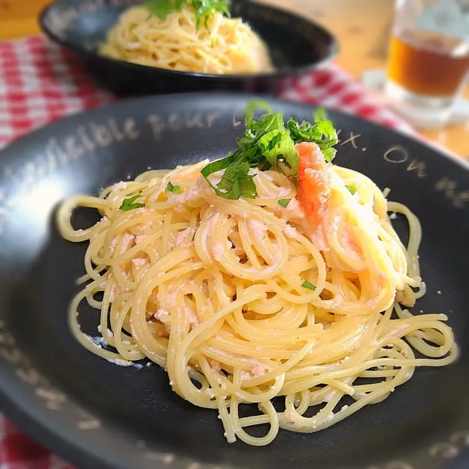 明太子スパゲティ〜🍝|とまと🍅さん