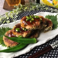 にゃんぺこさんの料理 ポリ袋でもみもみ楽チン❣️ふんわりはんぺん鯖バーグ🐟