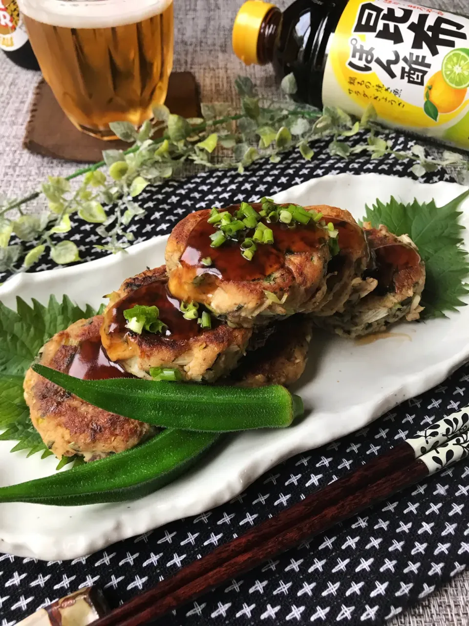 にゃんぺこさんの料理 ポリ袋でもみもみ楽チン❣️ふんわりはんぺん鯖バーグ🐟|まなまな♡さん