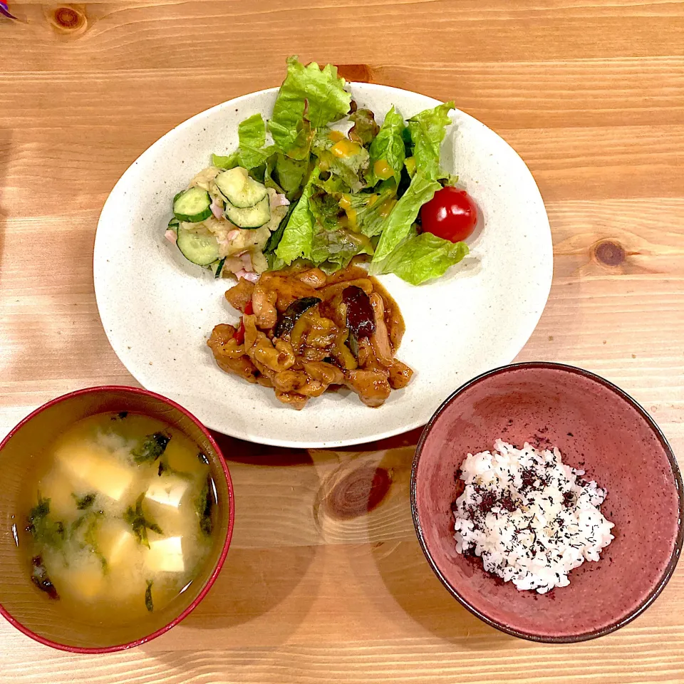 鶏の酢あん定食|runさん