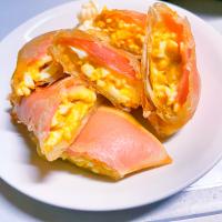 ハムエッグチーズ春巻き♡