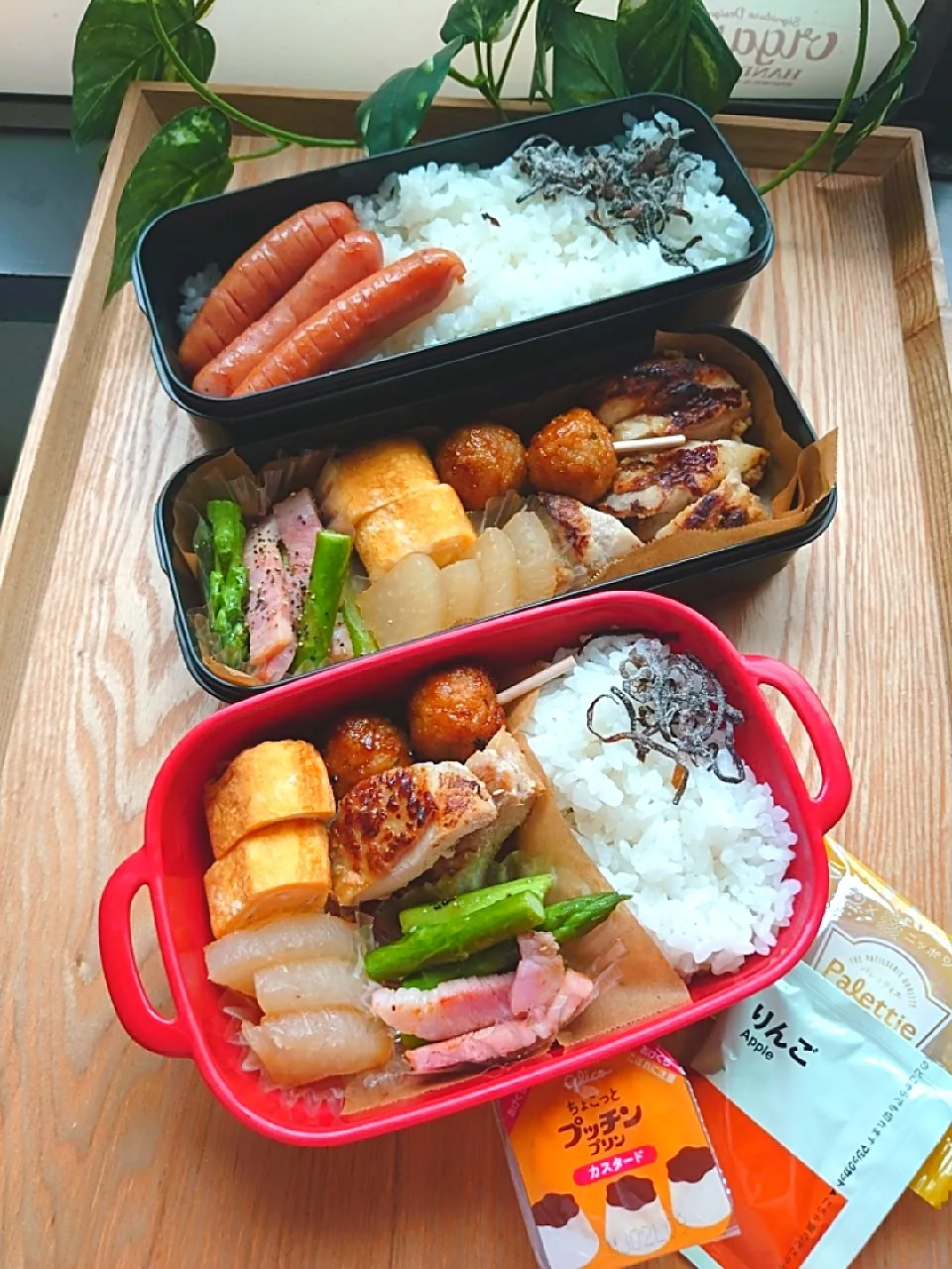 夫と娘のお弁当|みわさん