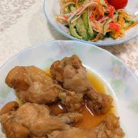 ☆今日の晩ごはん☆ 酢鶏 サラダ