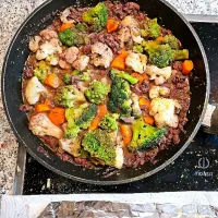 Snapdishの料理写真:Stir fry minced beef with vegetables|C123さん