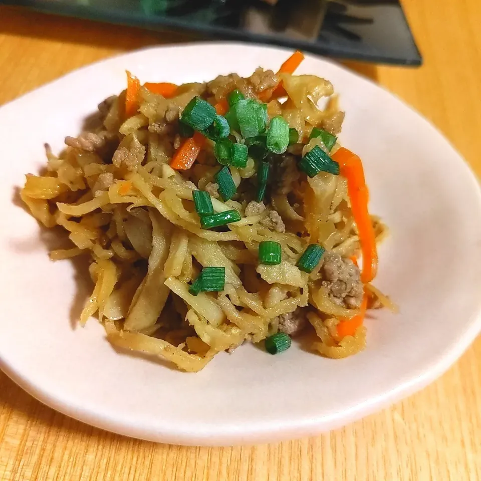 合挽きで切り干し大根〜カレー風味〜|チョコさん