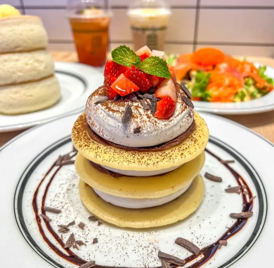 And for Sweet Dish I Just Love This Nutella Nama Cream & Strawberry Pancake 🍓🥞🍓🤤
...
...
SUGOKU OISHII~~~ 🥰|An'leeさん