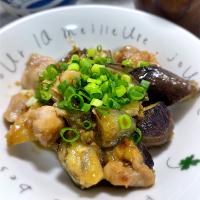 鶏もも肉と茄子の炒め物