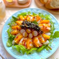 真鯛とオレンジのサラダ