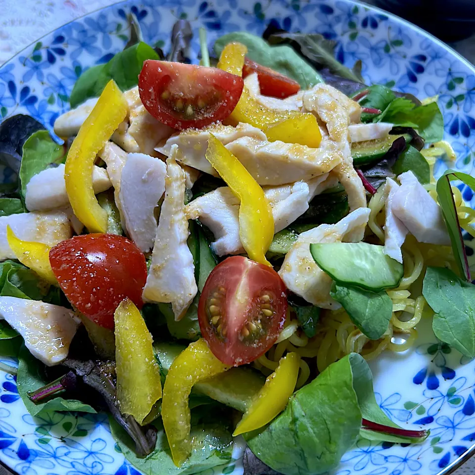 たっぷり野菜のサラダ焼きそば|🍒ふみりん🍒さん