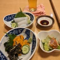 休みの夕方は☔止み近所の居酒屋で