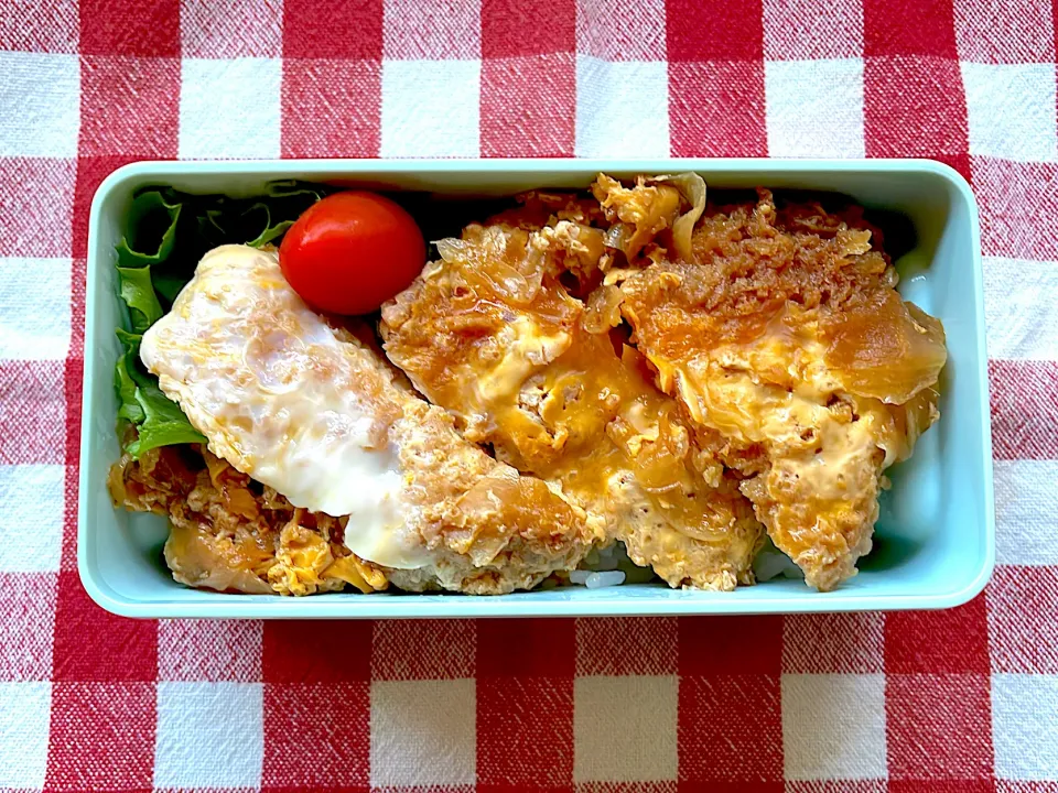 好き嫌い多めな少食男子高校生のお弁当🍱#カツ丼|しげっちさん