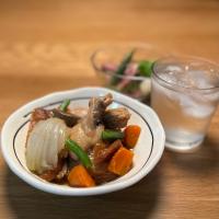 5/29の夕食　手羽元の甘辛煮