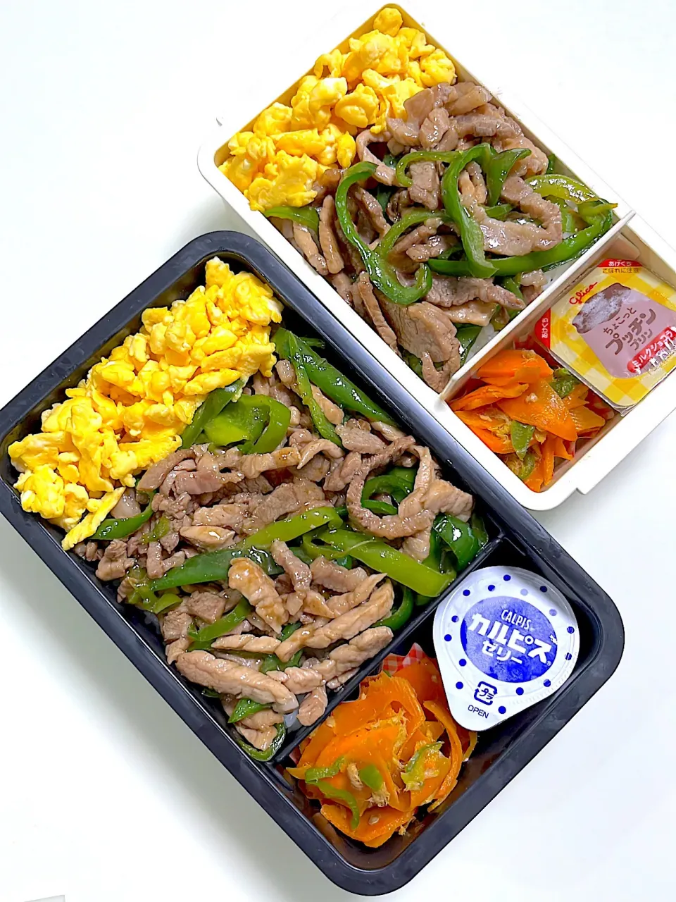 青椒肉絲丼弁当♪|ikumonさん