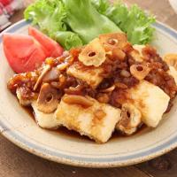 豆腐ステーキ～ガーリックオニオンソース～