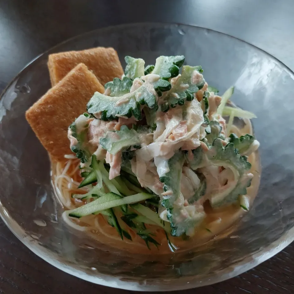 Snapdishの料理写真:サラダ素麺|きつねさん