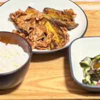 ☆ナスの肉味噌炒め ☆タコと胡瓜の酢の物