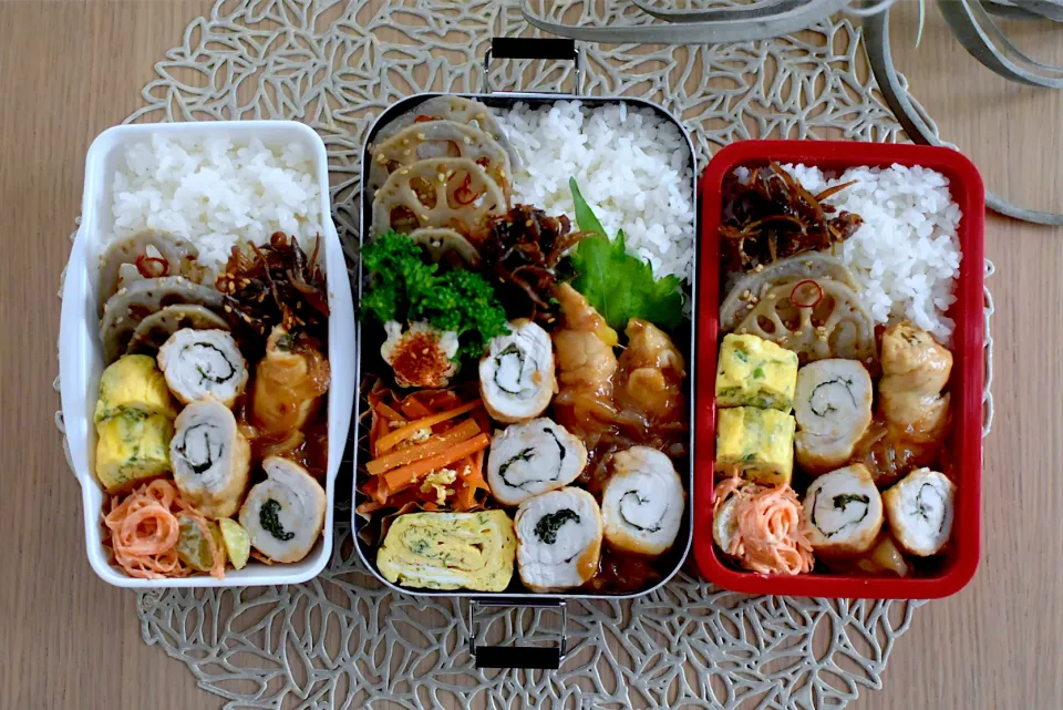 Snapdishの料理写真:お弁当『ささみの梅生姜焼き』|dra-kichiさん