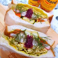 🔷レンチン🐣マヨカレー卵deわんぱくサンド🥪🔷