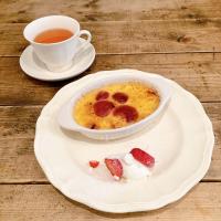 いちごのクリームブリュレと紅茶