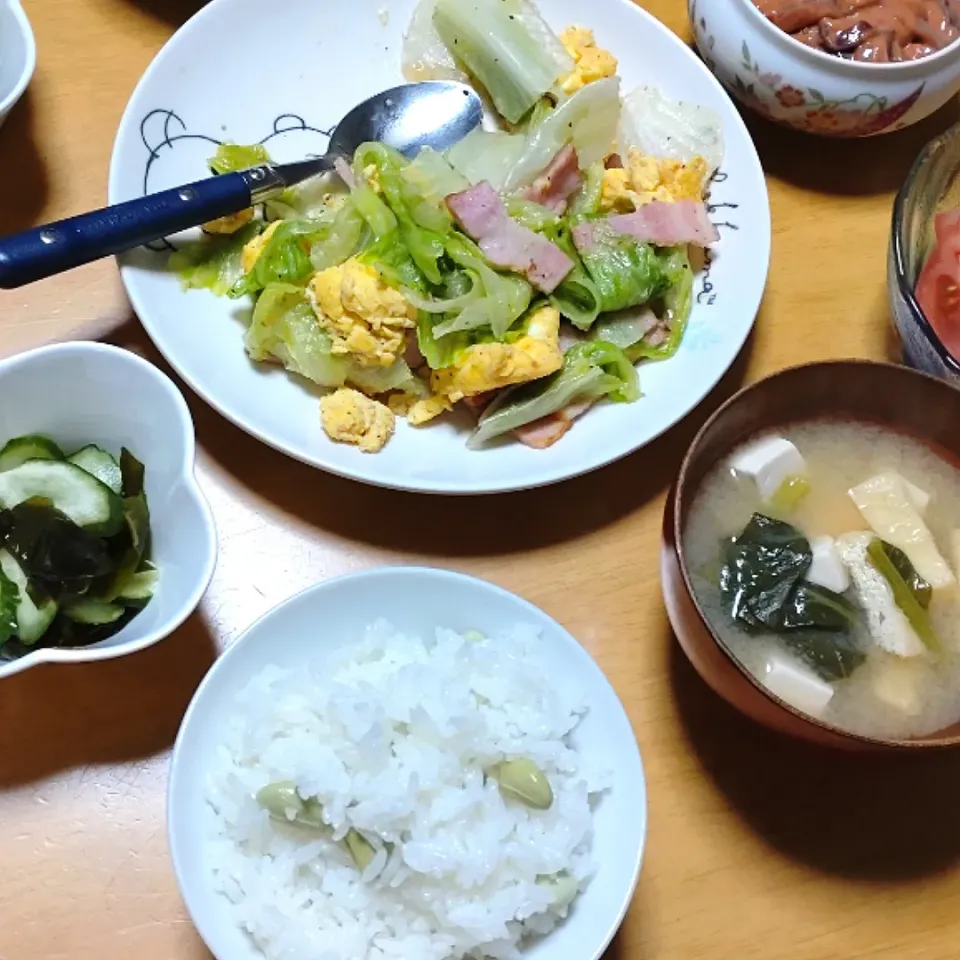 Snapdishの料理写真:晩ごはん|しまだ ちえこさん