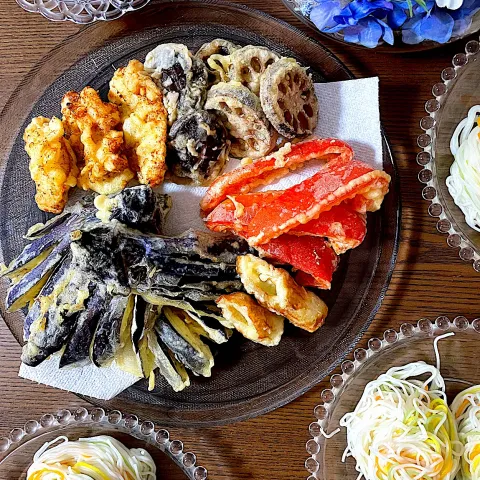 「ニップン　日本の米粉」を使ってみたSnapdishの料理・レシピ写真:米粉使いの天ぷら✨