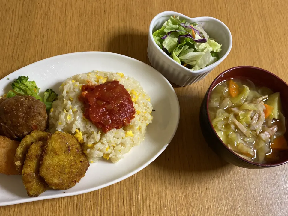 卵ご飯〜トマトソース乗せ〜|ここなりさん