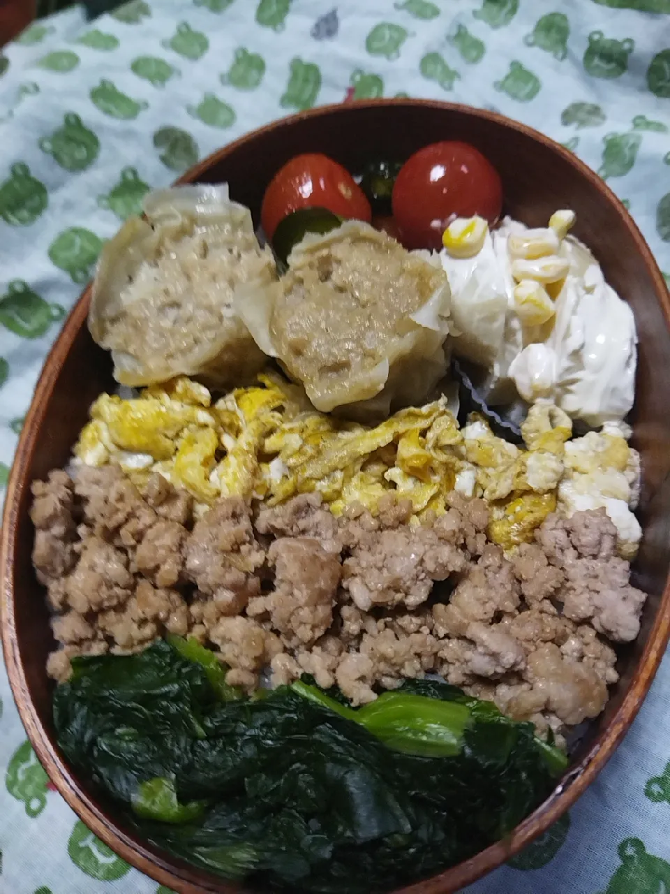 Snapdishの料理写真:高校生男子曲げわっぱ弁当|JUNさん