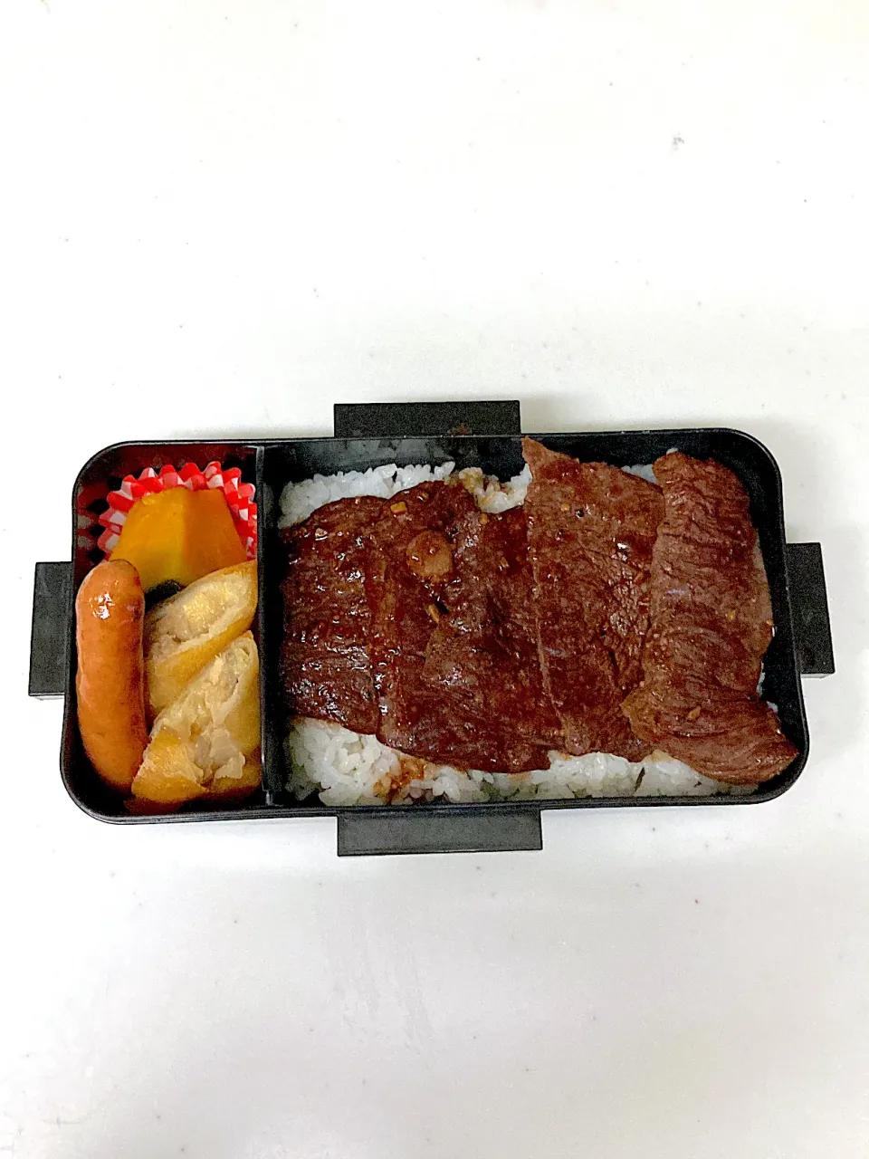 高2になった次男くんへ　ステーキ弁当|晴れ時々弁当さん