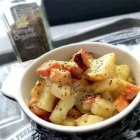 トースターでジャーマンポテト🥔🥓