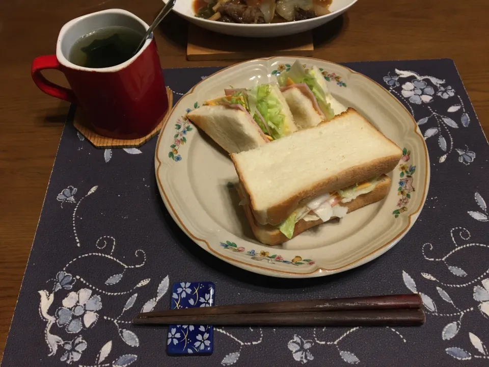 サンドイッチ(昼飯)|enarinさん