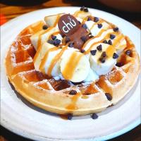 Caramel, Banana & Dark Choco Ice Cream on Waffle 🍌🍫🍨🧇
...
...
Mmmm... Umaiiii~~~~ 💞🤤💞
