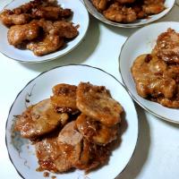 豚ヒレ肉の照り焼き