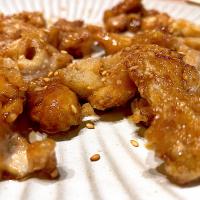 鶏皮のカリカリ甘辛