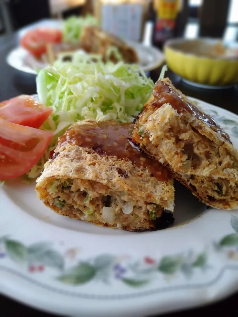 万能味ソースでヘルシーメンチ|とだともさん