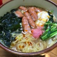 ラ王🍜、豚骨醤油味❗️(●´ω｀●)✨