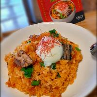 ビビンバ風サバご飯🐟